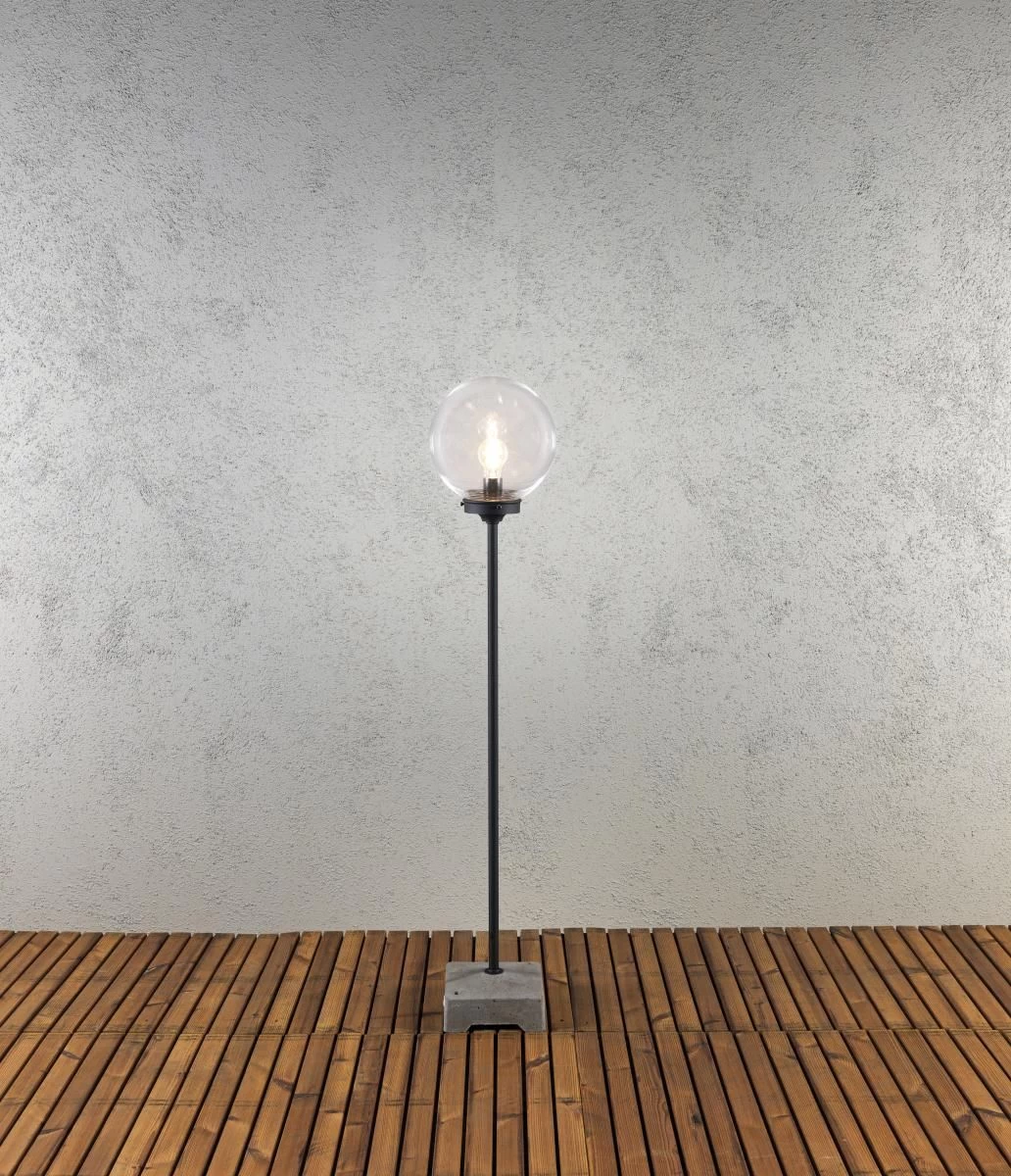 KONSTSMIDE Lodi Terrassenleuchte Schwarz, Groß