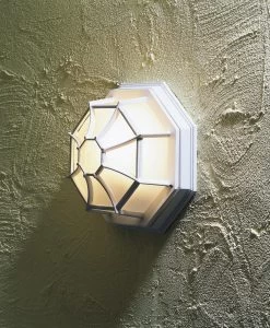 KONSTSMIDE Wandleuchte Außen Satiniert,weiss