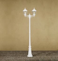 KONSTSMIDE Firenze Weiße Standleuchte Mit 2 Leuchtenköpfen