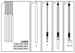 Nowodvorski LASER 490 Pendelleuchte, 7x G9 Messing Schwarz -Beleuchtung Rabatte laserlm 3