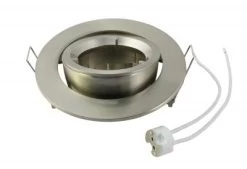 Bioledex® INO Einbaurahmen Edelstahl Gebürstet Rund Schwenkbar 100mm -Beleuchtung Rabatte leb 1ser 029 3