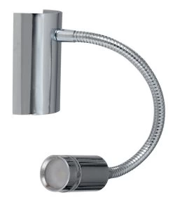 Luce Design Kepler LED Wandleuchte Chrom 100lm 3000K 11x13x20,5cm Mit Schalter