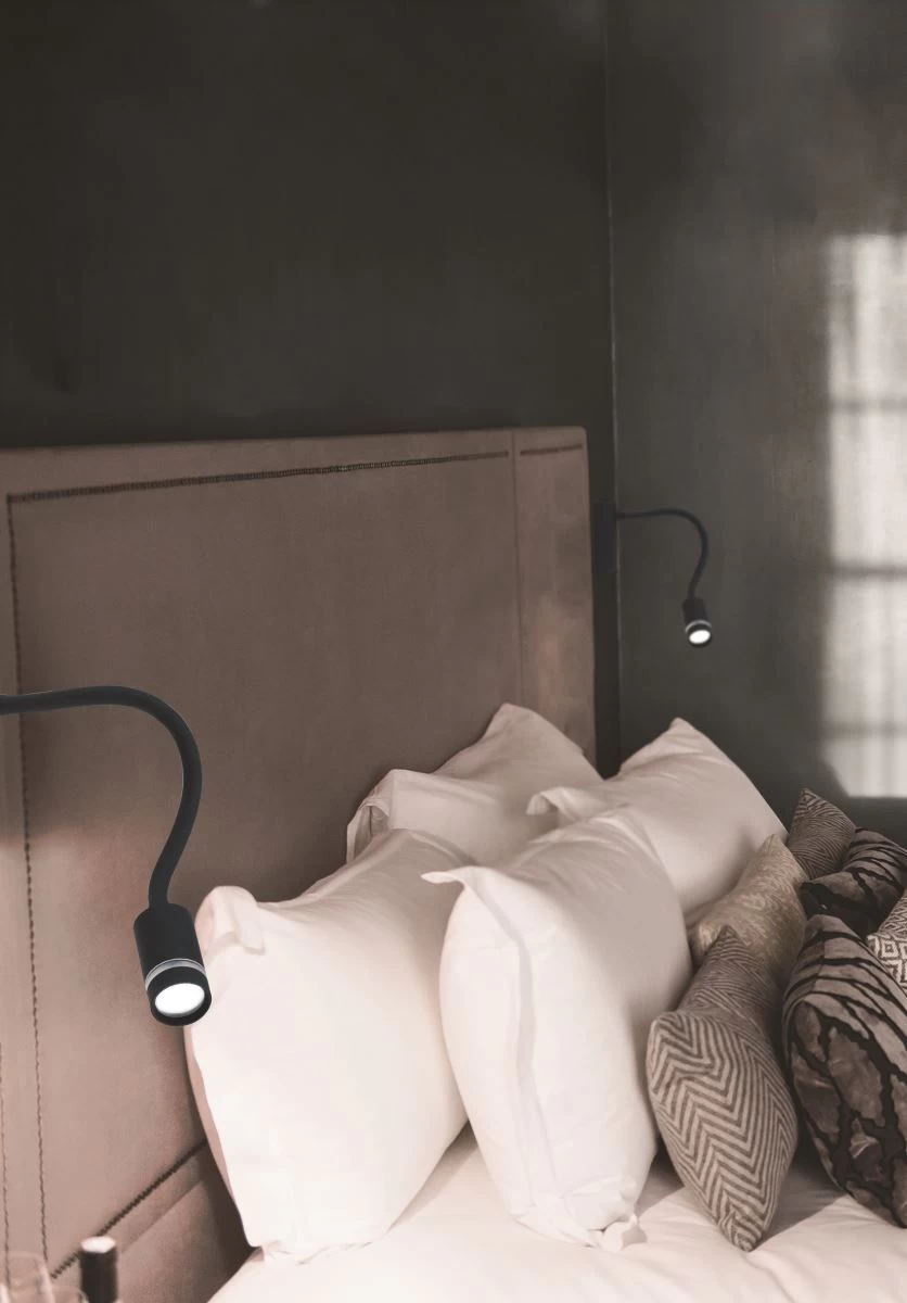 Luce Design Kepler LED Wandleuchte Schwarz 100lm 3000K 11x13x20,5cm Mit Schalter 2 Luce Design Kepler LED Wandleuchte Schwarz 100lm 3000K 11x13x20,5cm Mit Schalter – Bild 2