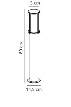 Nordlux LINTON Wegeleuchte Verzinkter Stahl E27 IP54 Dimmbar 14,5x14,5x79,9cm -Beleuchtung Rabatte linton pollerleuchte tz
