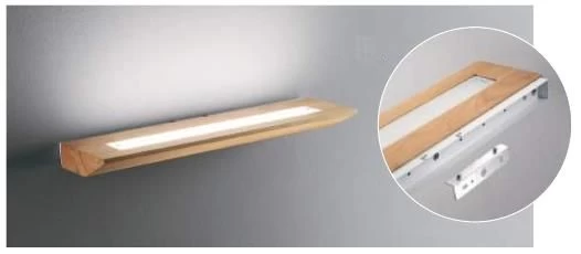 LED Beleuchtetes Wandregal Eichenholz Fabas Luce Linus 400mm 2 LED Beleuchtetes Wandregal Eichenholz Fabas Luce Linus 400mm – Bild 2