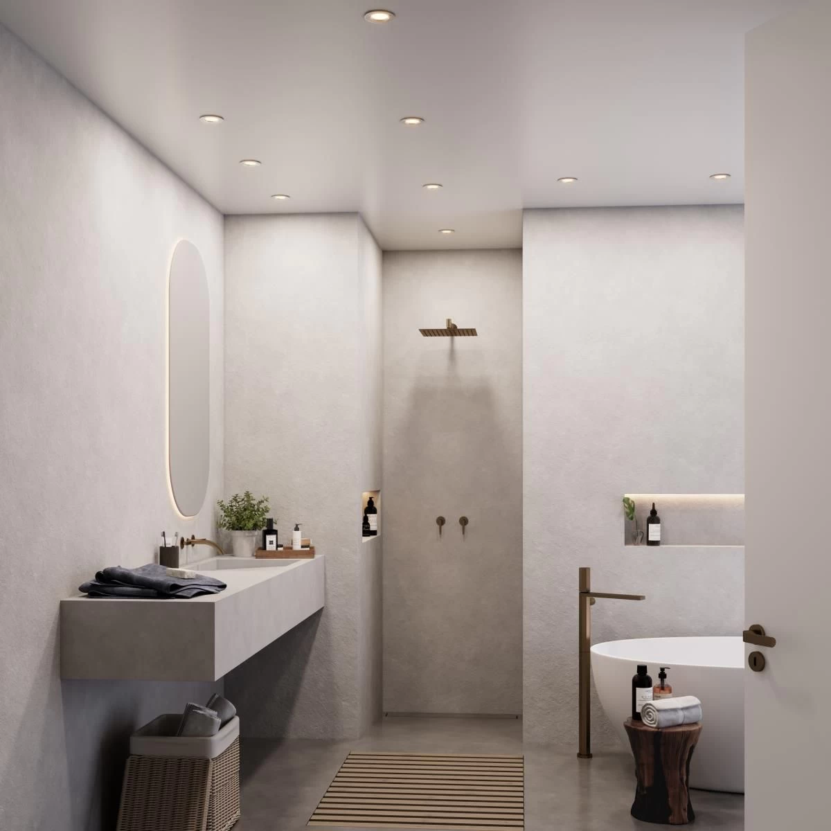 LED Einbauleuchte Nickel Nordlux Dorado IP65 345lm 2700K Dimmbar 4 LED Einbauleuchte Nickel Nordlux Dorado IP65 345lm 2700K Dimmbar – Bild 4