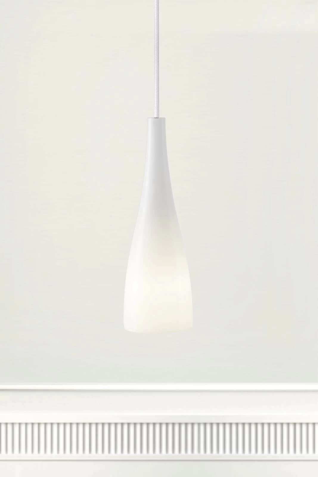 Nordlux Embla Glas Pendelleuchte E27 Weiß Flaschenform 2 Nordlux Embla Glas Pendelleuchte E27 Weiß Flaschenform – Bild 2
