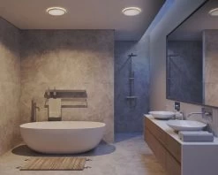 LED Deckenlampe Chrom Nordlux Oja 29 IP54 1600lm 3000/4000K Stepdimmer 17 LED Deckenlampe Chrom Nordlux Oja 29 IP54 1600lm 3000/4000K Stepdimmer -Beleuchtung Rabatte m oja 2015026133 2