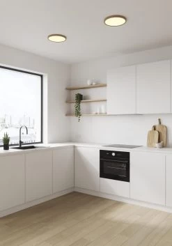 LED Deckenlampe Holzfarben Nordlux Oja 29 IP20 1600lm 2700K Stepdimmer -Beleuchtung Rabatte m oja 29 47276004 1