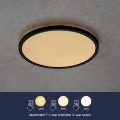 LED Deckenlampe Schwarz Nordlux Oja 29 IP20 1700lm 4000K Stepdimmer -Beleuchtung Rabatte moodmakerschw 2