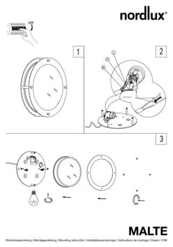 Nordlux Malte Außen Wand & Deckenleuchte Verzinkt -Beleuchtung Rabatte n21861031 ze