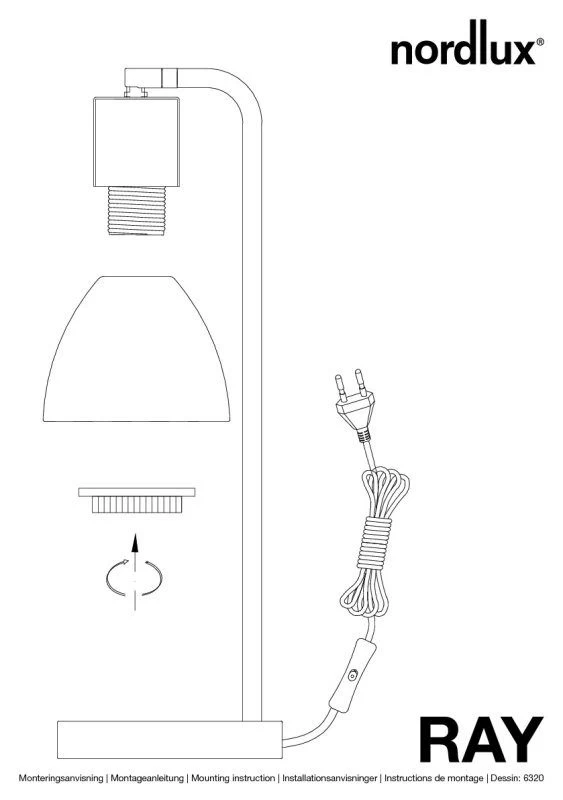 Nordlux Ray Tischleuchte Chrom 3 Nordlux Ray Tischleuchte Chrom – Bild 3