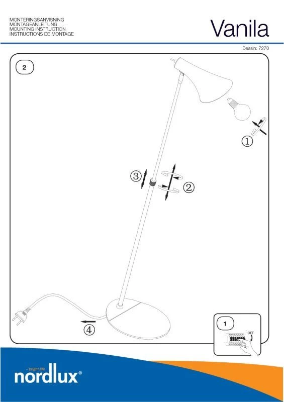 Nordlux Vanila Stehleuchte Weiss 3 Nordlux Vanila Stehleuchte Weiss – Bild 3