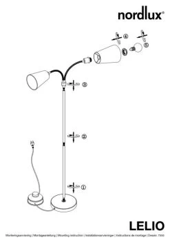 Nordlux Lelio Stehleuchte Schwarz 7 Nordlux Lelio Stehleuchte Schwarz -Beleuchtung Rabatte n75554003 ze