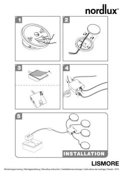Nordlux Lismore 4-KIT Einbau/Aufbauleuchte Chrom -Beleuchtung Rabatte n76730001 ze