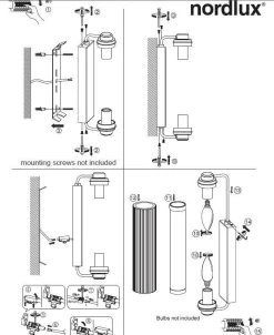 Nordlux Nimal Double Spiegelleuchte Messing 2xE14 IP44 35x12,5x7,8cm -Beleuchtung Rabatte nimalspiegelleuchte mounting 1