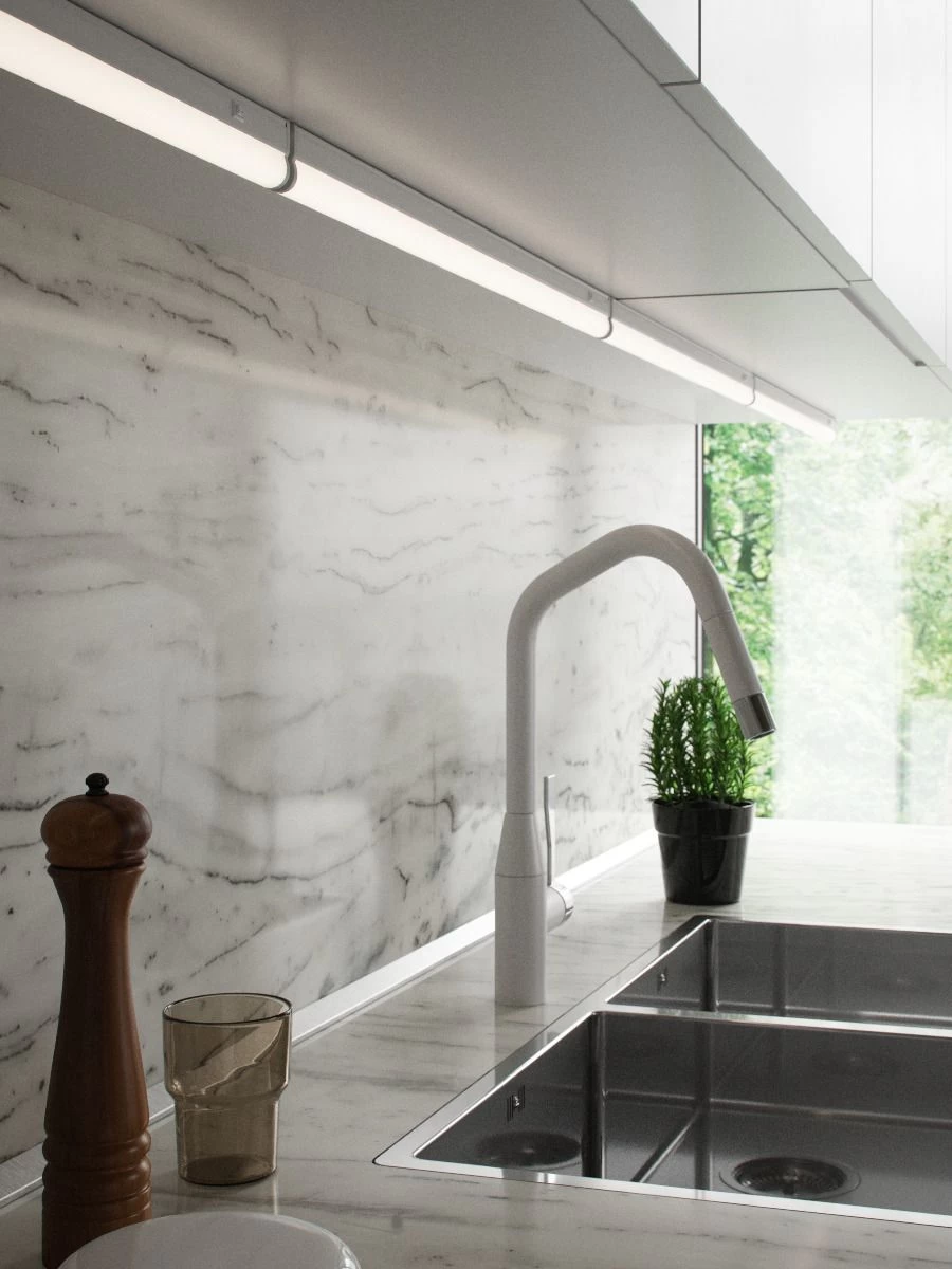 LED Unterbauleuchte Weiß Nordlux Latona 9W 730lm 56,2cm 3000K-4000K 2-Step 5 LED Unterbauleuchte Weiß Nordlux Latona 9W 730lm 56,2cm 3000K-4000K 2-Step – Bild 5