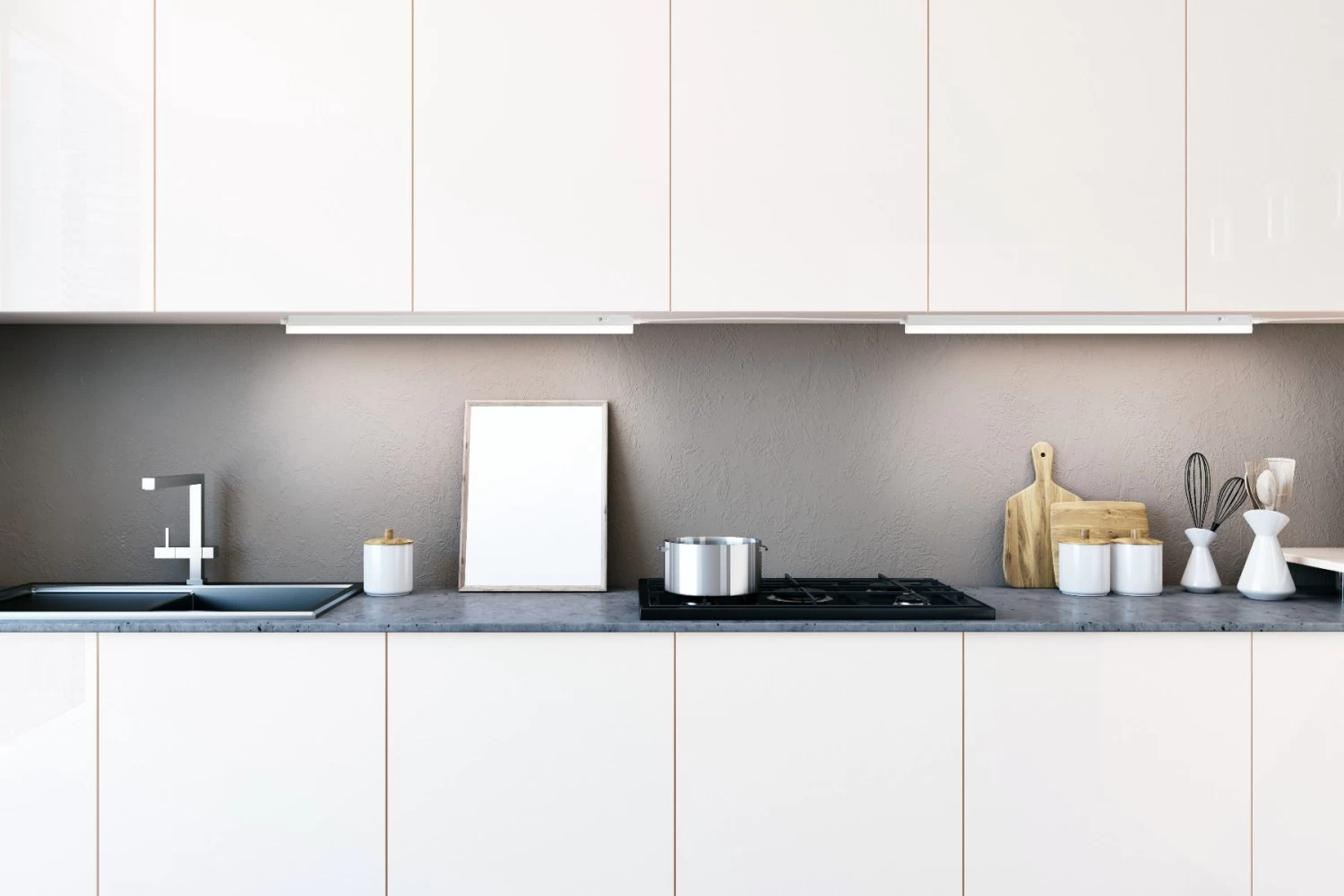 LED Unterbauleuchte Weiß Nordlux Latona 9W 730lm 56,2cm 3000K-4000K 2-Step 3 LED Unterbauleuchte Weiß Nordlux Latona 9W 730lm 56,2cm 3000K-4000K 2-Step – Bild 3