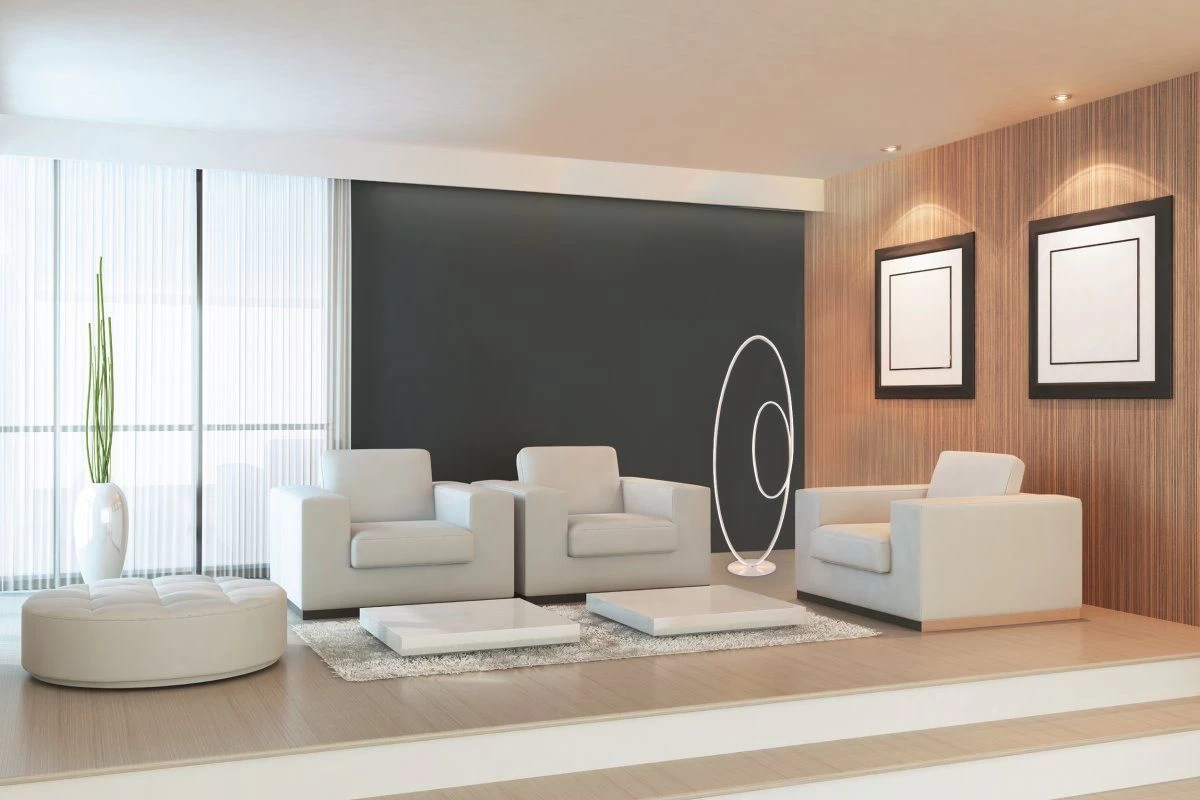 LED Stehleuchte Weiß Näve Odrive 2260lm Mit Drehdimmer 5 LED Stehleuchte Weiß Näve Odrive 2260lm Mit Drehdimmer – Bild 5