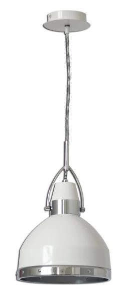 Hängeleuchte Im Retro Scheinwerfer Look Weiß Näve Cottage 22,8cm E27 -Beleuchtung Rabatte nve6071123 3