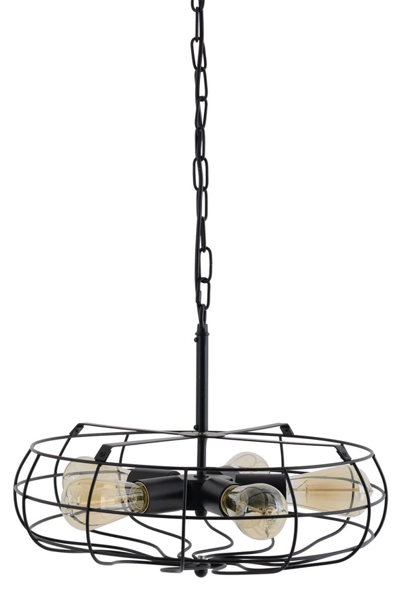 Hängeleuchte Im Ventilator Look Schwarz Näve Alex 5x E27 2 Hängeleuchte Im Ventilator Look Schwarz Näve Alex 5x E27 – Bild 2