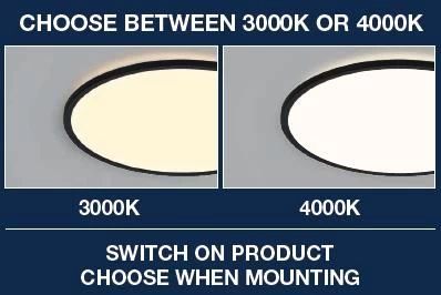 LED Deckenlampe Schwarz Nordlux Oja 29 IP45 3000/4000K Switch 5 LED Deckenlampe Schwarz Nordlux Oja 29 IP45 3000/4000K Switch – Bild 5