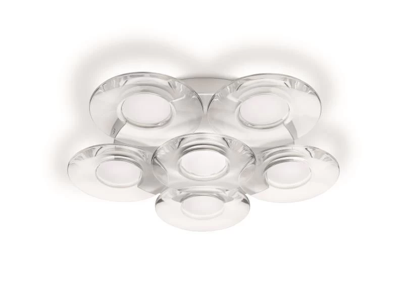 Philips Led-deckenleuchte Hobbes 6-flg. 1 Philips Led-deckenleuchte Hobbes 6-flg.