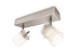 Philips MyLiving 2er Led-spotbalken Toile, Stahl