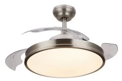 Philips Moderner LED Deckenventilator Atlas Nickel 48,5x41,8cm -Beleuchtung Rabatte ph871951433450200 3