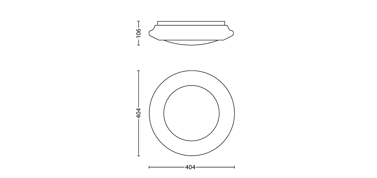 Philips MyLiving Cinnabar LED Deckenleuchte Weiß 2700K 2000lm 40cm 3 Philips MyLiving Cinnabar LED Deckenleuchte Weiß 2700K 2000lm 40cm – Bild 3
