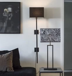 Wandleuchte Schwarz Aus Metall PR Home Rod 108x19cm E27 Ohne Lampenschirm -Beleuchtung Rabatte pr30210803 2