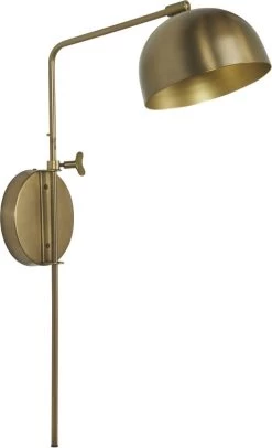 Wandlampe Messing Matt PR Home Brighton 63cm E27