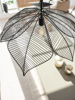 Pendelleuchte Im Blatt Jungle Design Aus Metall Schwarz PR Home Elm 70cm E27 3737003 -Beleuchtung Rabatte pr3737003 2