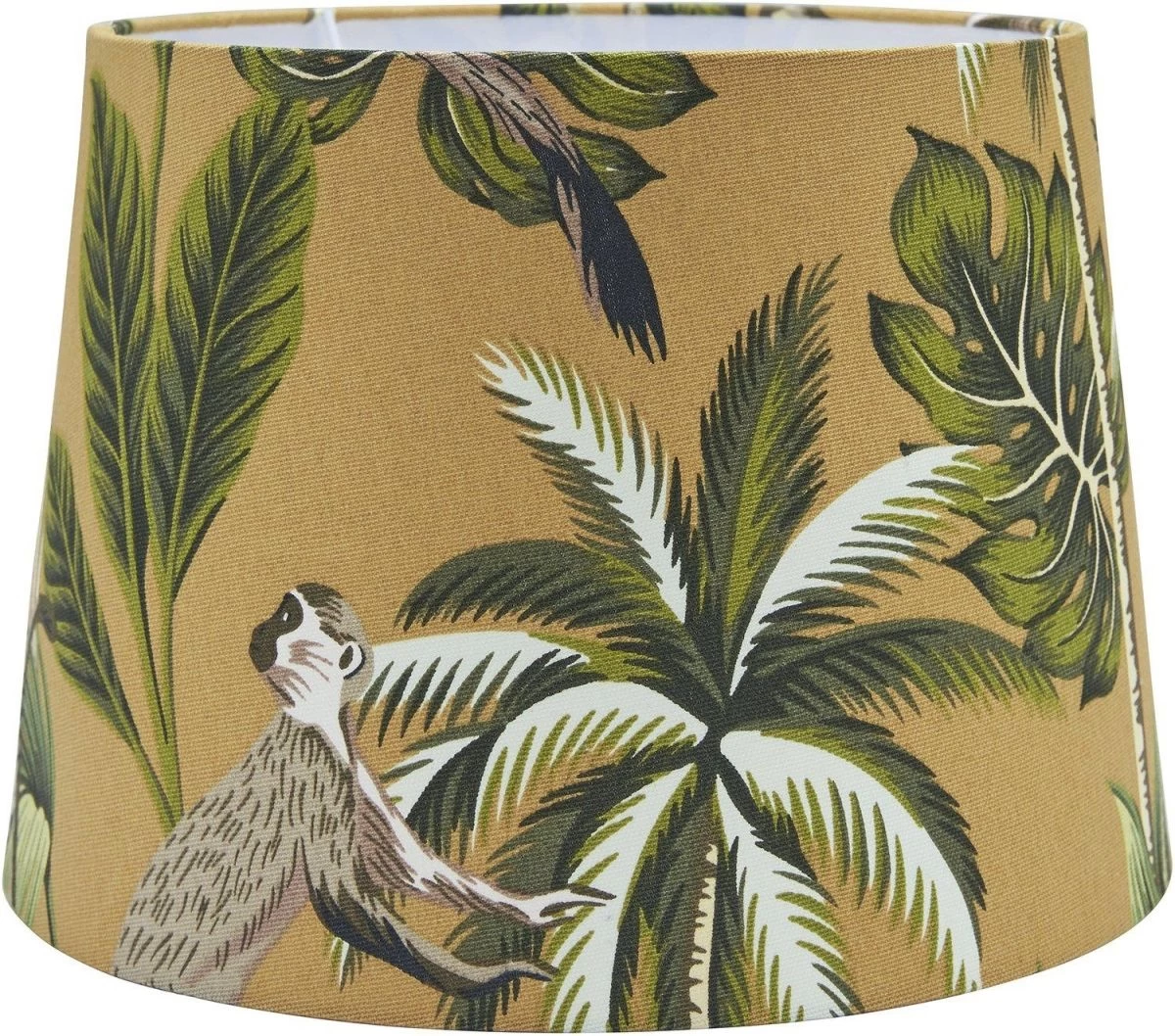 Lampenschirm Textil PR Home Sofia Dschungel 25x18cm Für Tischleuchten E27 1 Lampenschirm Textil PR Home Sofia Dschungel 25x18cm Für Tischleuchten E27