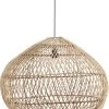 Rattan Hängeleuchte Aus Geflochtenen Naturmaterial PR Home Karen Ca. 90cm E27 Mit 2,5m Kabel U. Stecker IP44