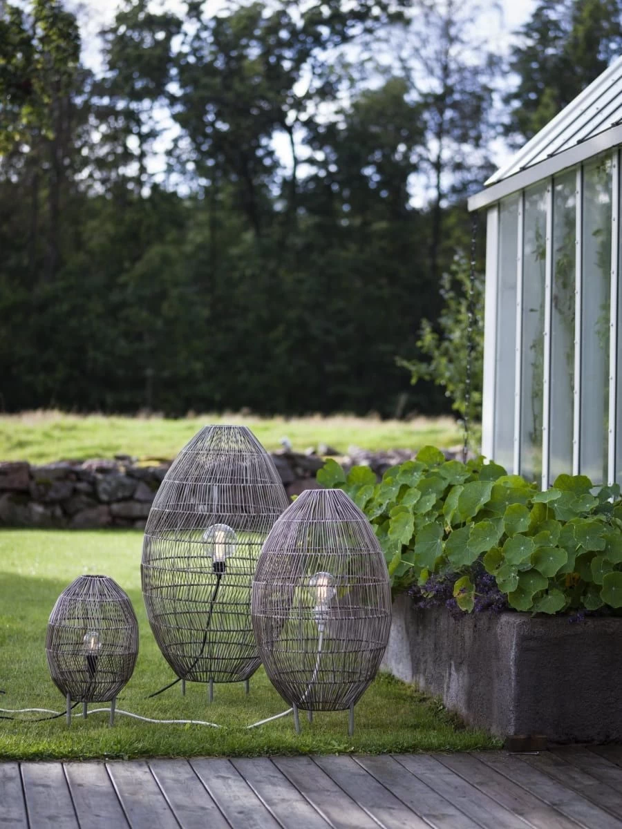 Terrassen Stehleuchte Inkl. 2,5m Kabel PR Home Hanoi 100x55cm Kunststoff Rattan Natur Braun 2 Terrassen Stehleuchte Inkl. 2,5m Kabel PR Home Hanoi 100x55cm Kunststoff Rattan Natur Braun – Bild 2