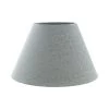 PR Home Empire Carnaby Lampenschirm Silber Grau Mit Struktur 22x13,5cm Mit Klammer Befestigung