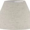 PR Home Empire Florenzo-Stein Lampenschirm Beige Leinen 22x13,5cm Mit Klammer Befestigung