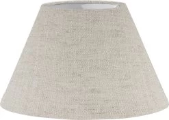 PR Home Empire Florenzo-Stein Lampenschirm Beige Leinen 22x13,5cm Mit Klammer Befestigung
