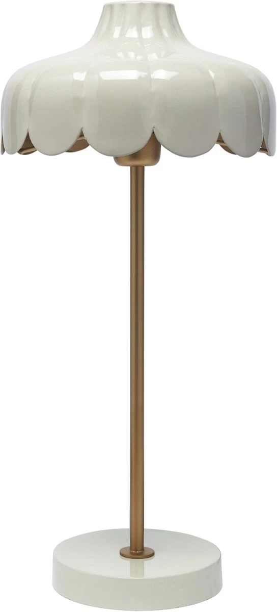 PR Home Wells Tischleuchte Im Blumen Design Beige Gold E27 24x50cm 1 PR Home Wells Tischleuchte Im Blumen Design Beige Gold E27 24x50cm