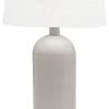 PR Home Riley Tischlampe Gehämmertes Metall Beige Schirm Weiß E27 54x25x25cm