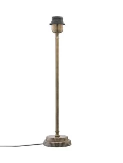 PR Home Kent Schmaler Fensterbank Tischlampenfuß Antik Messing E27 46x10,5x10,5cm Ohne Lampenschirm