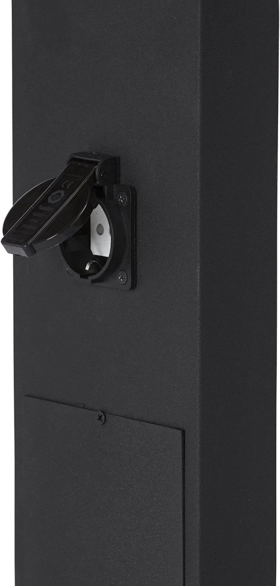 PR Home Luton Wegeleuchte Grau E27 IP56 H 100cm Mit Steckdose 5 PR Home Luton Wegeleuchte Grau E27 IP56 H 100cm Mit Steckdose – Bild 5