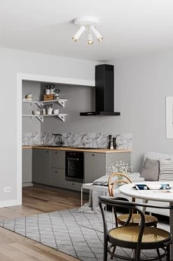 By Rydens Puls Deckenleuchte Matt Weiß 3x GU10 Dimmbar 30x30x28cm