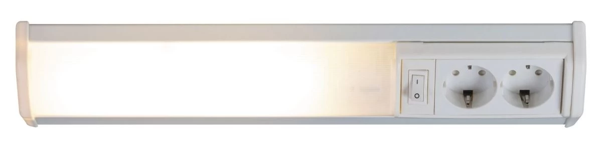 Rabalux Bath Unterbauleuchte 1x G23 Weiß 410mm 2 Steckdosen 2 Rabalux Bath Unterbauleuchte 1x G23 Weiß 410mm 2 Steckdosen – Bild 2