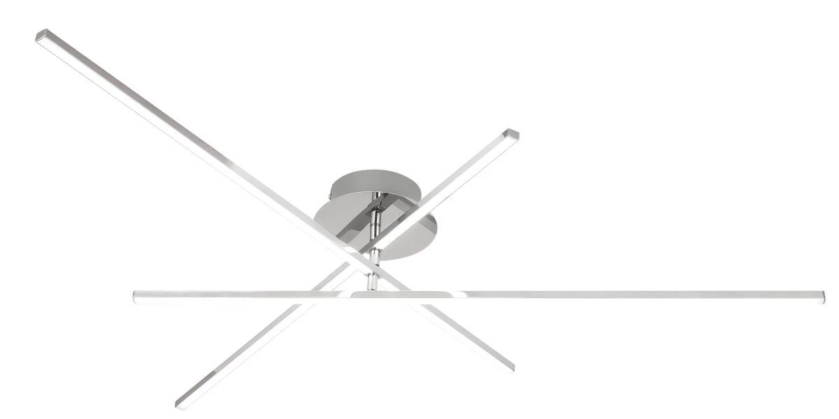 Rabalux Meredith LED Deckenleuchte Chrom 1040mm 4 Rabalux Meredith LED Deckenleuchte Chrom 1040mm – Bild 4