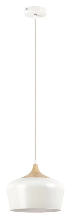 Rabalux Sadie Pendelleuchte 1x E27 Weiß, Buche -Beleuchtung Rabatte rl2563 1