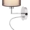 Rabalux Anastasia LED Wandleuchte 1x E27 Chrom, Braun