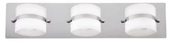 Rabalux Tony LED Spiegelleuchte Chrom, Satiniert 3-flg. 1095lm 4000K IP44 -Beleuchtung Rabatte rl5491 4