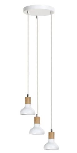 Rabalux Holly Hängeleuchte Weiß, Buche 3xE14 Dimmbar 5 Rabalux Holly Hängeleuchte Weiß, Buche 3xE14 Dimmbar -Beleuchtung Rabatte rl5949 6